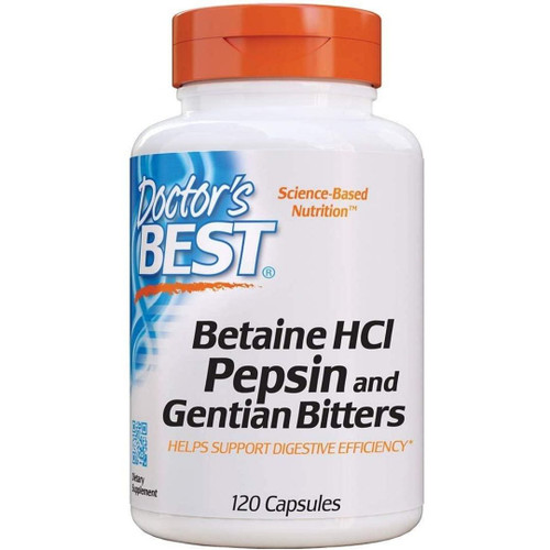 Doctor's Best Betaine HCl Pepsin & Gentian Bitters